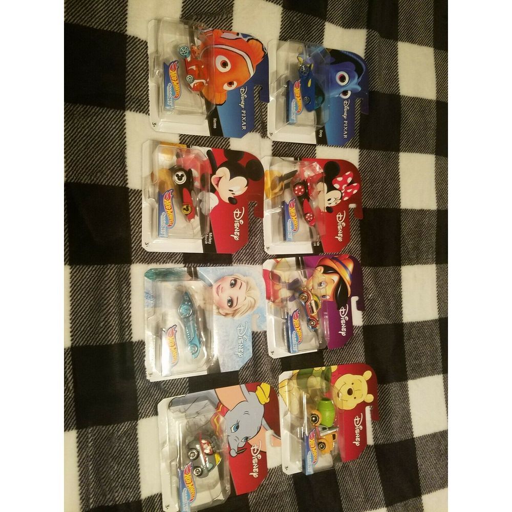Disney Hot Wheels character cars set. Set of 8 New